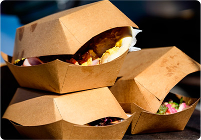 Biodegradable 5 Compartment Trays in Elementary School Cafeterias