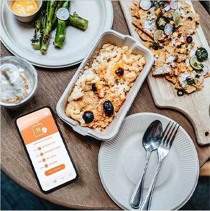 Biodegradable Food Packaging in Restaurant