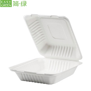 CLB Series Bagasse Clamshell Lunch Box