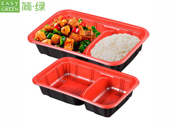 compartment container with lid