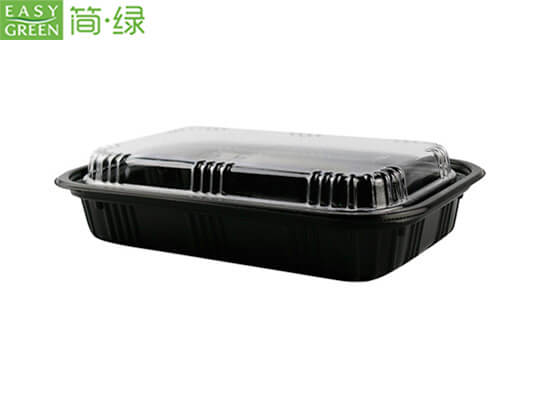 black salad container