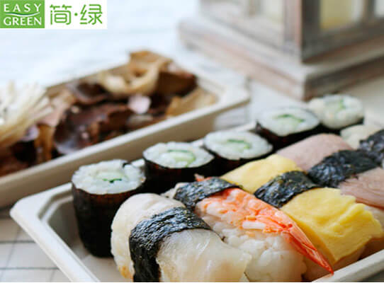 sushi takeaway tray