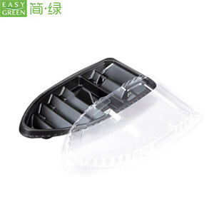 BN Series Easy Green Disposable Plastic Japanese Sushi Boat Packaging
