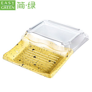 JA Series Food Grade Disposable Plastic OPS Yolk Blister Sushi Tray