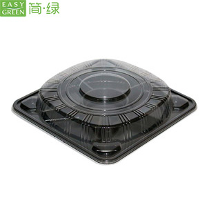 SR Series Easy Green Large Black Disposable Food Tableware