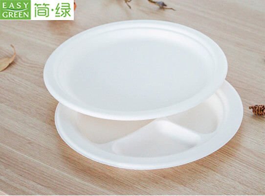 fancy white plastic plates