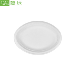OP Series Easy Green Disposable Biodegradable Sugarcane Bagasse Oval Plate