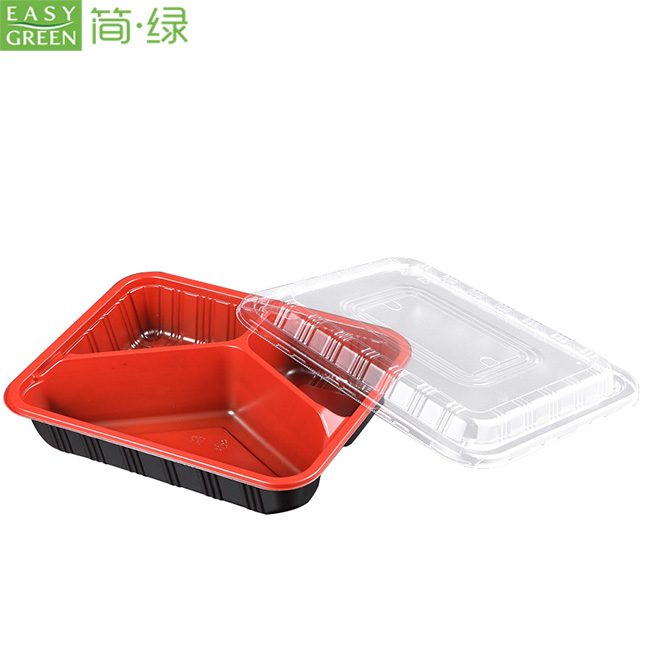 Buy Wholesale China 3 Compartment Plastic Disposable Plates With