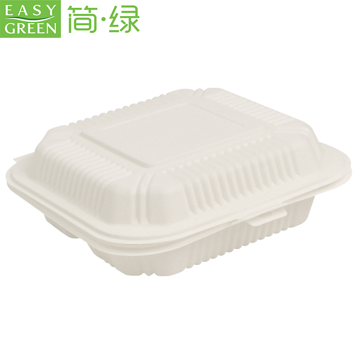 Disposable Eco Friendly Take Out Microwave Safe Cornstarch Food Containers