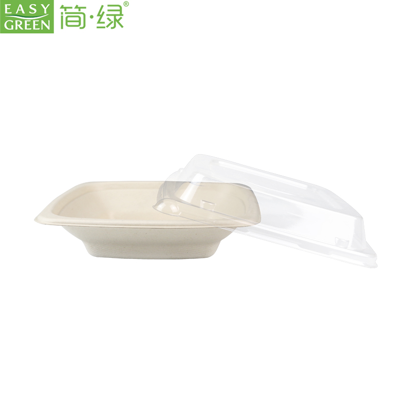 16oz Biodegradable 16oz Bowls With Lid For Disposable Food Packaging Rice