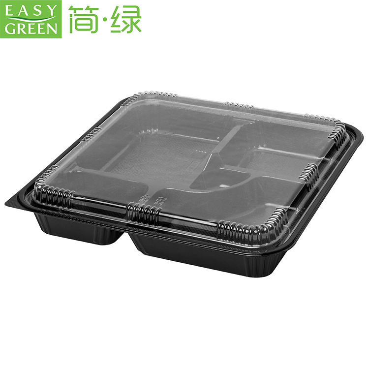 Disposable Plastic Food Container With Anti-Fog Lid