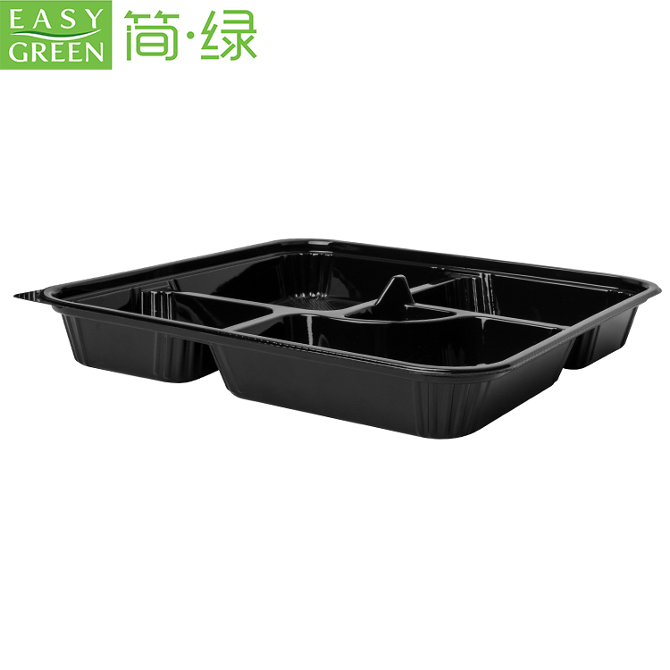 Disposable Plastic Food Container With Anti-Fog Lid - Easy Green