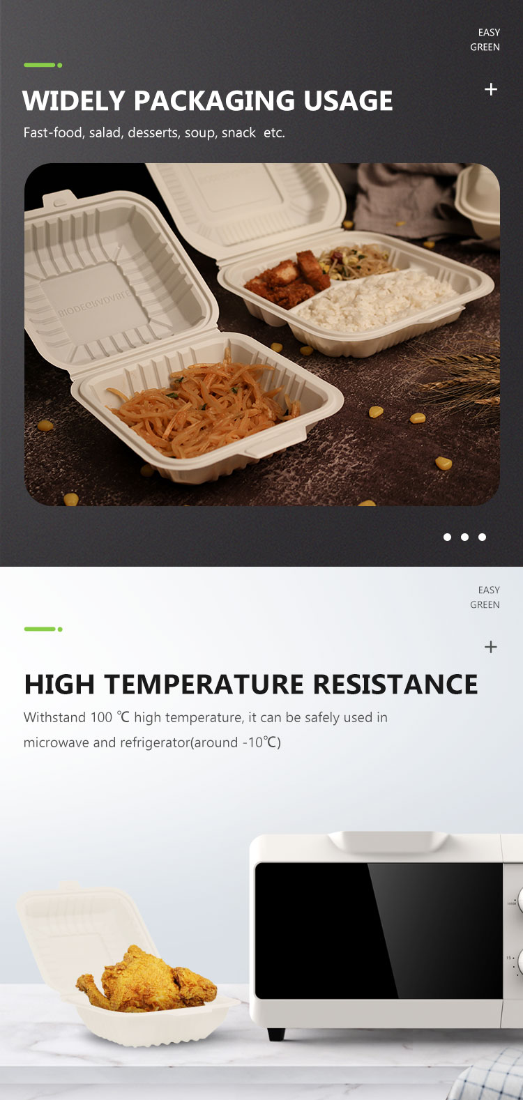 microwave compostable containers