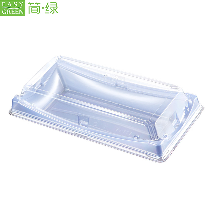 BF-30 Recycle Food Sushi Delivery Container Takeaway Box For Disposable Blue Plastic PS