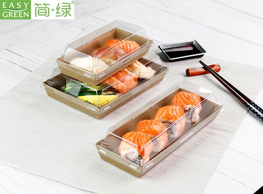 sushi takeaway container disposable with lid for biodegradable food wholesale3