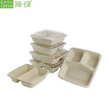 ES Series Square Disposable Bagasse Take Out Food Box