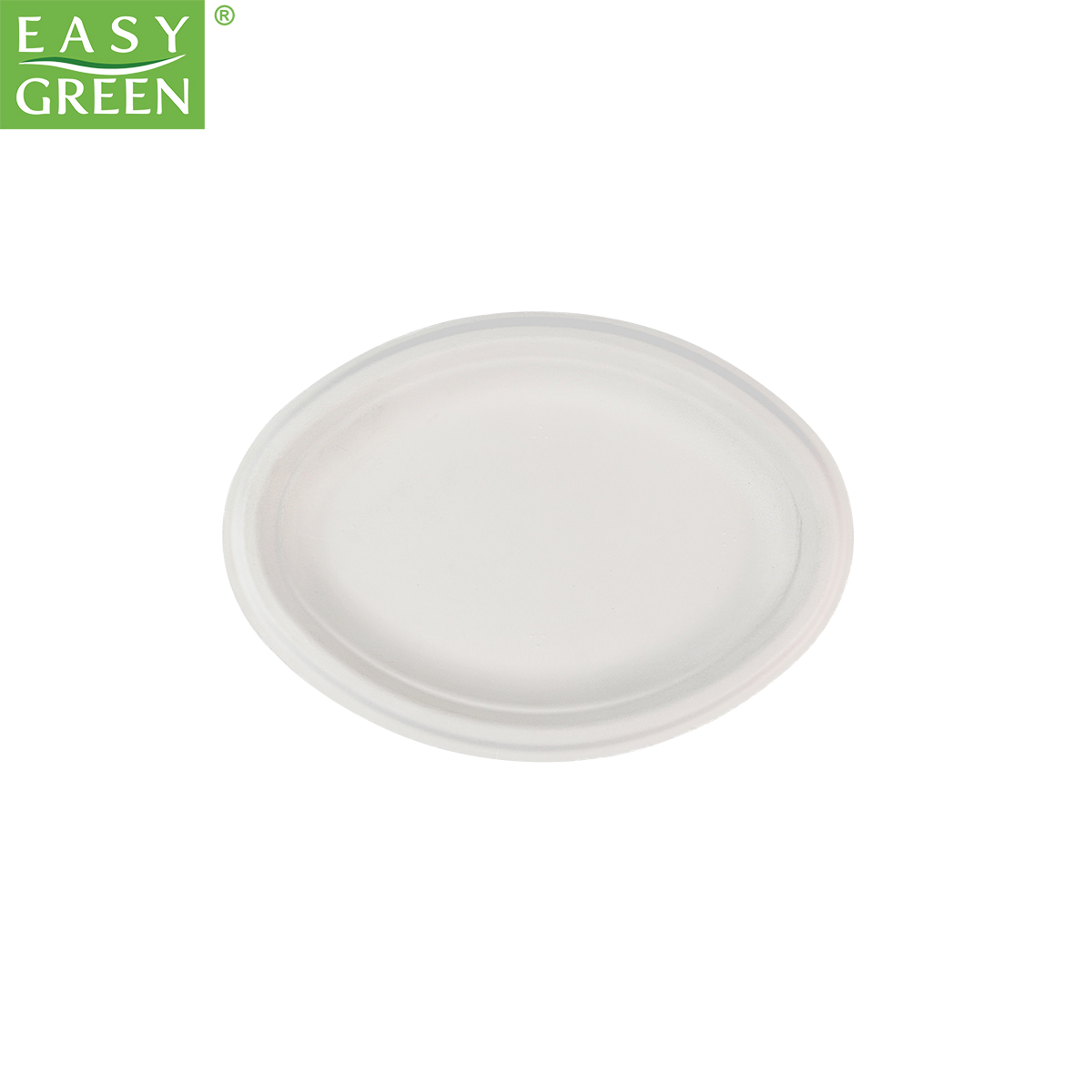 OP Series Easy Green Disposable Biodegradable Sugarcane Bagasse Oval Plate
