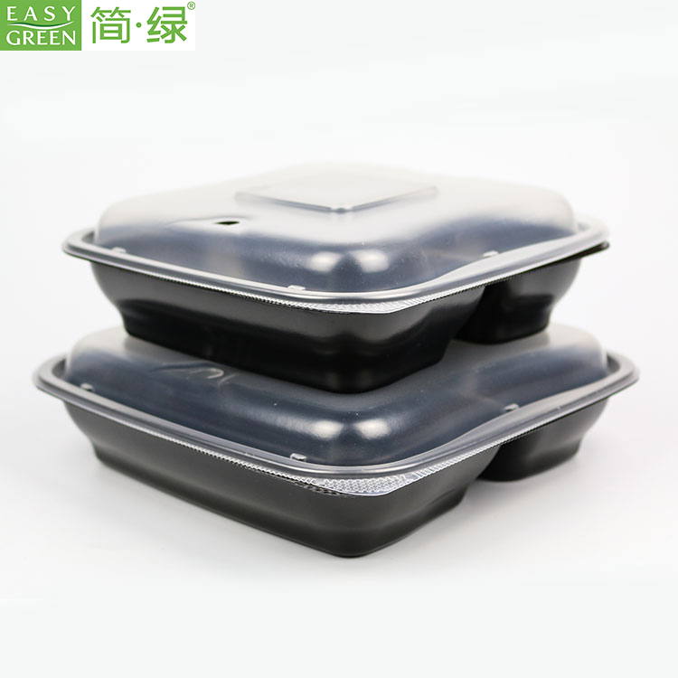 SP Series Easy Green Food Grade Disposable Plastic Square Food Container