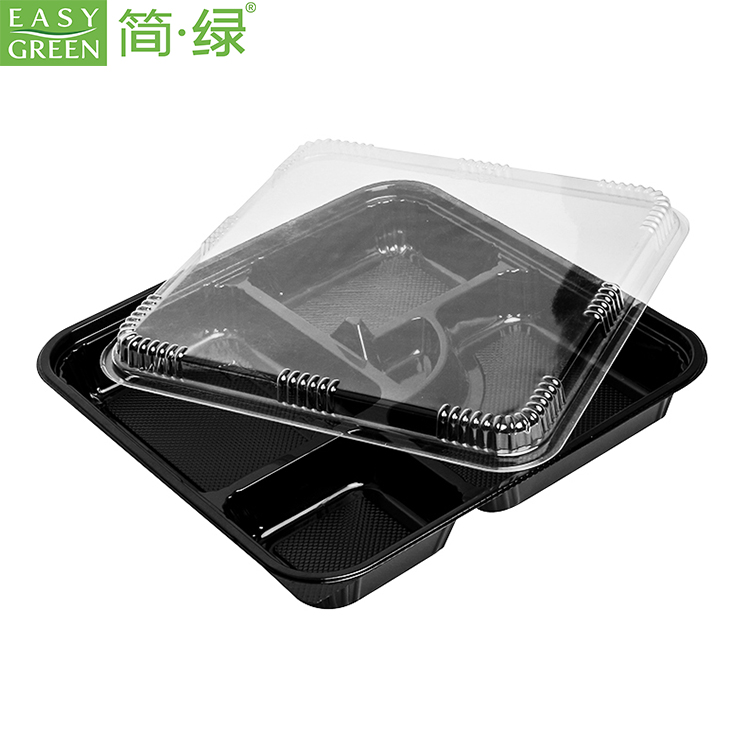 Disposable Plastic Food Container with Anti-Fog Lid